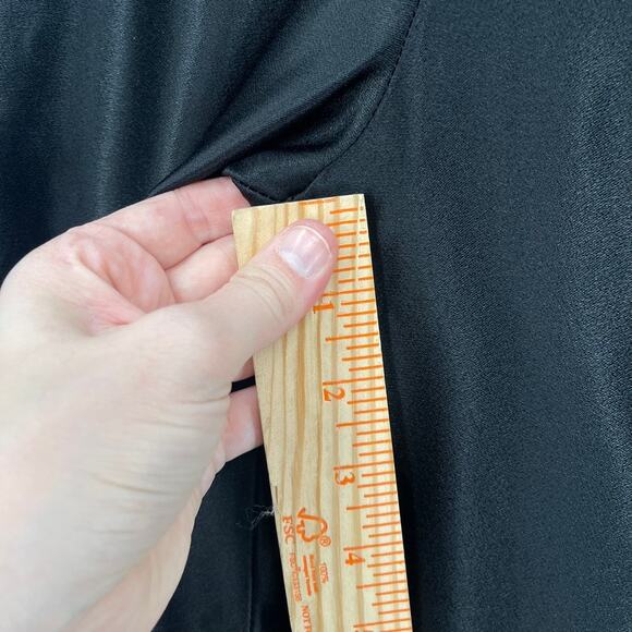 Vintage Union Made Satin Pants Womens 24" Waist Flare Bell Bottom High Waist - Picture 6 of 16